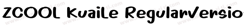 ZCOOL KuaiLe RegularVersion 2000字体转换